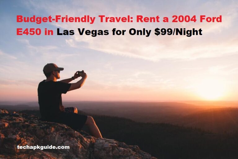 Budget-Friendly Travel: Rent a 2004 Ford E450 in Las Vegas for Only $99/Night