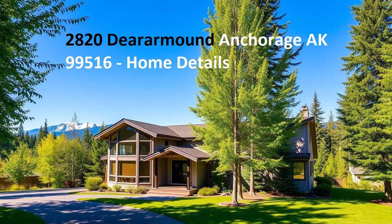 2820 Deararmound Anchorage AK 99516 - Home Details